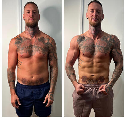 10 week transformation! “I hadn’t seen my abs in years before I started with Sam, I made more progress in 10 weeks than I had in 10 years!” Andy B